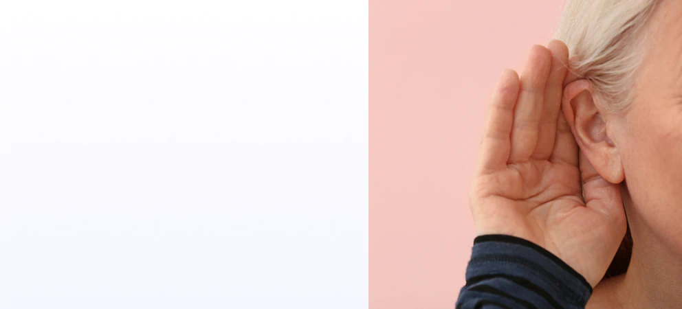 person listening visual