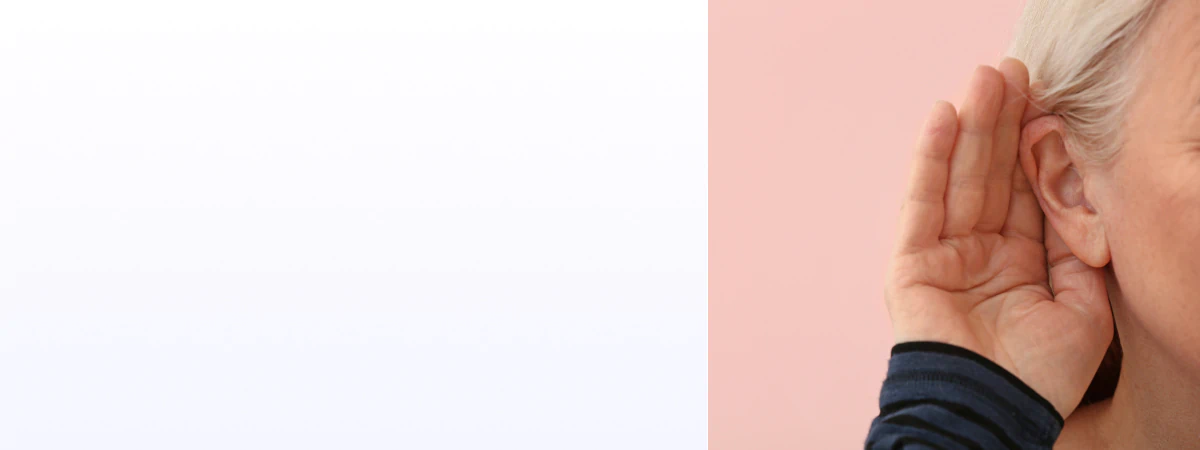 person listening visual