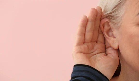 person listening visual