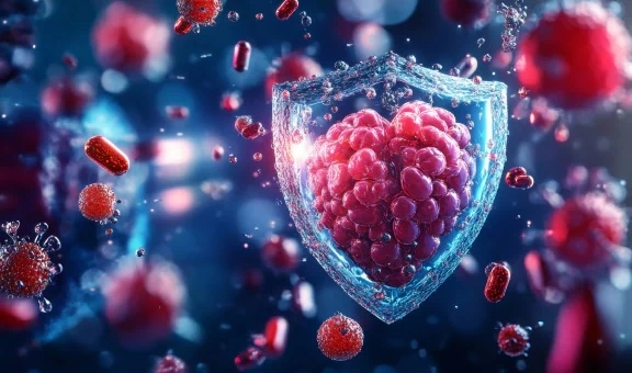 shield as a symbol of immune system health visual