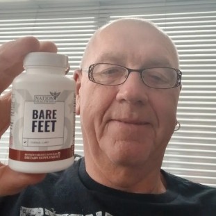 customer with a bottle