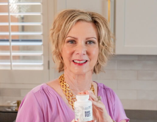 Lisa King with bottle