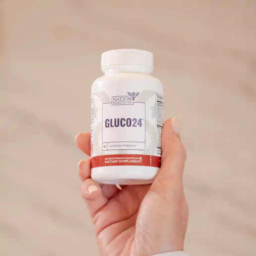 hand holding product bottle