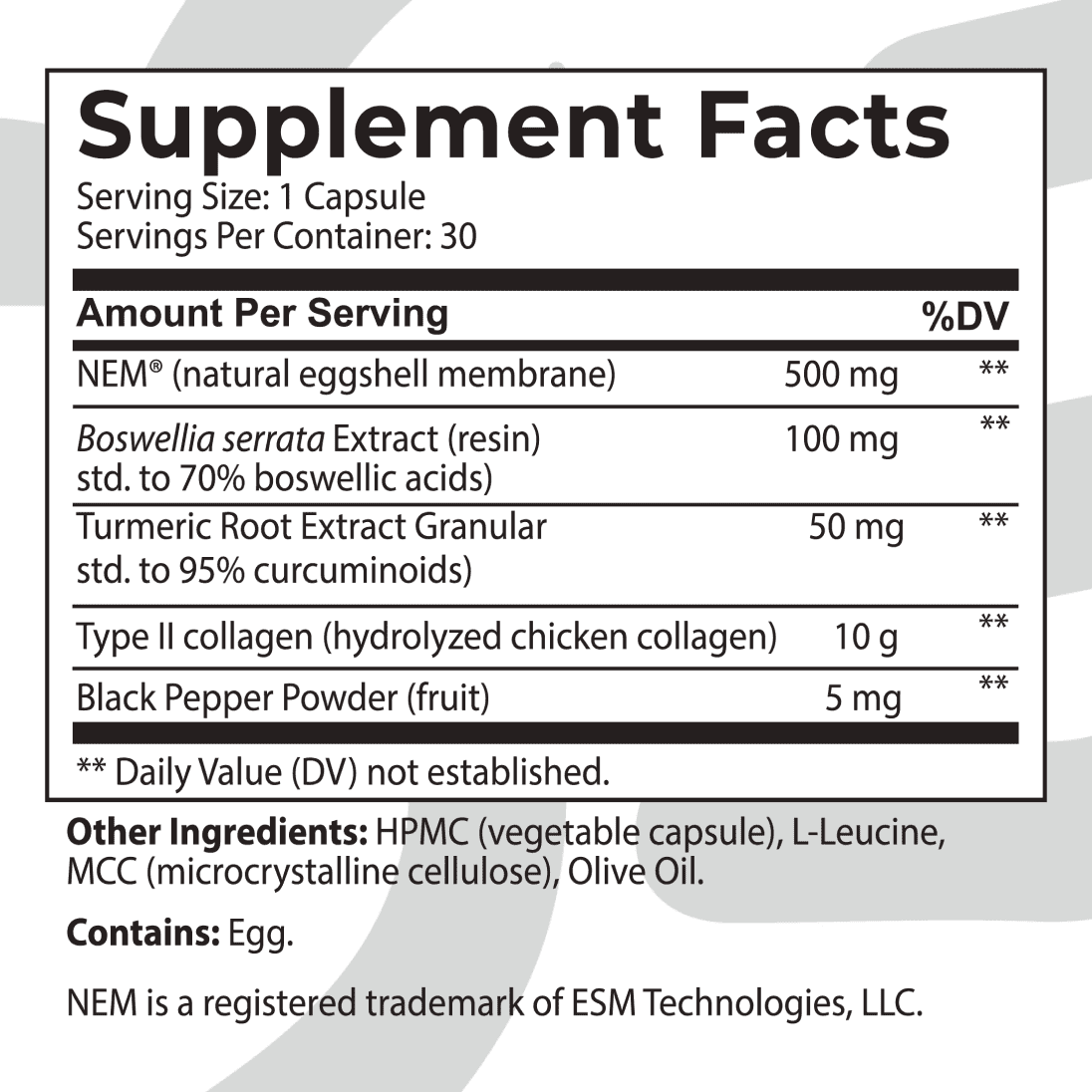 supplement facts