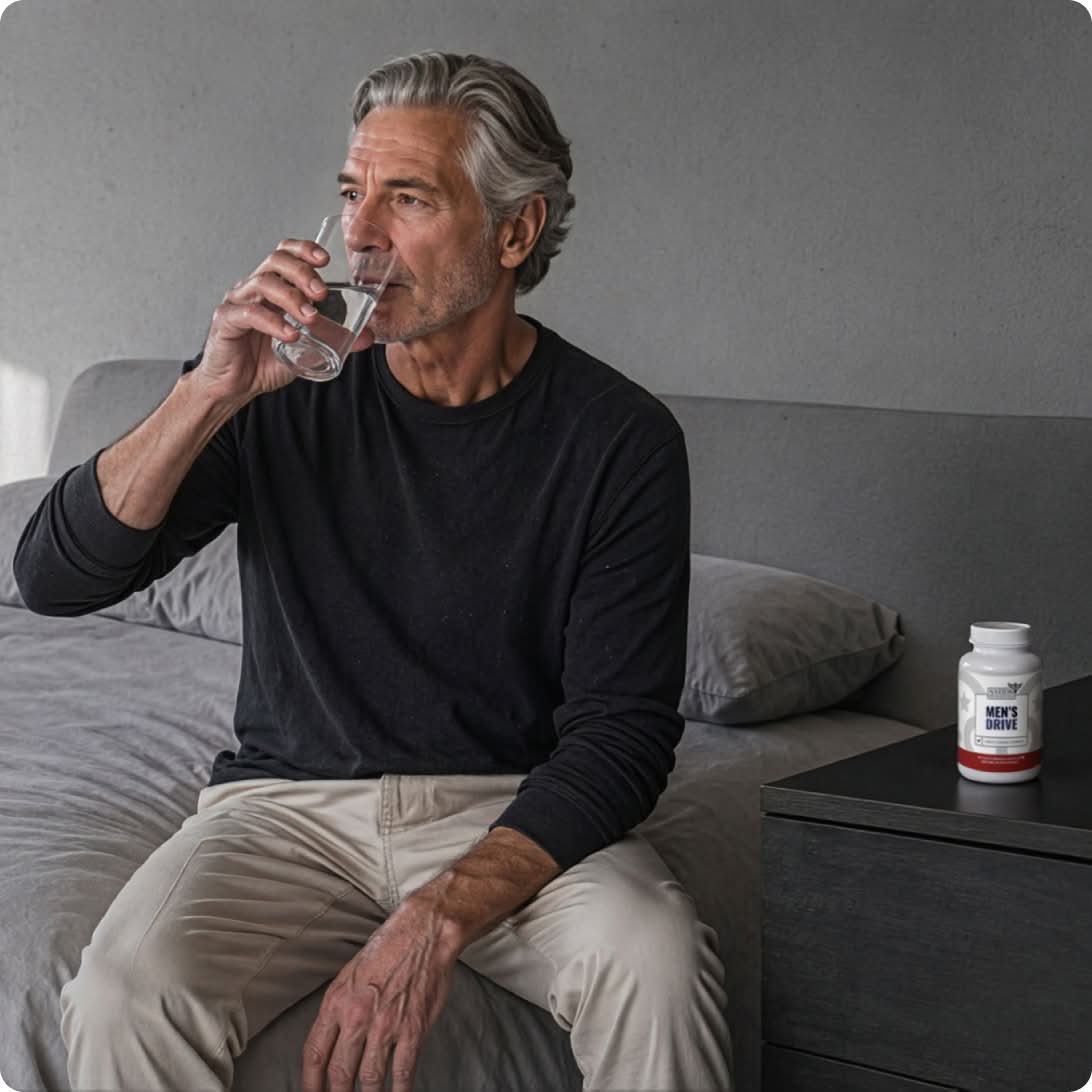 Man drinking water