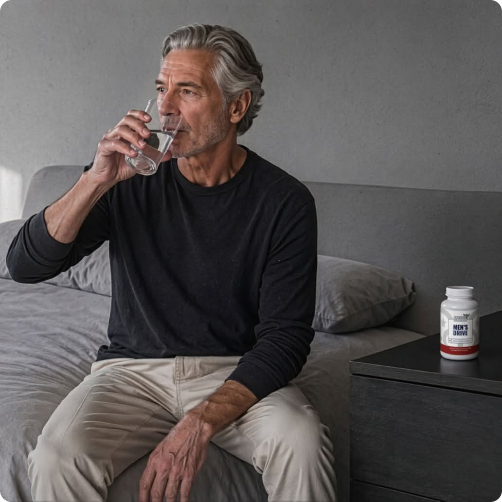 Man drinking water